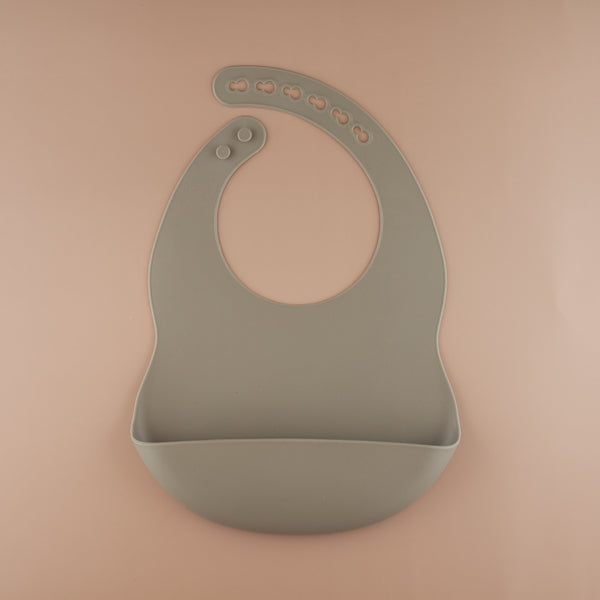 Bicycle and Silver Sage Silicone Bib