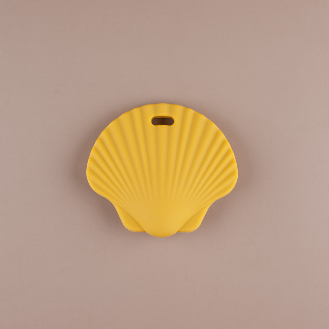 Mustard Shell Silicone Teether