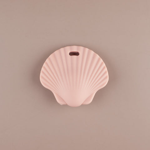Dusty Pink Shell Silicone Teether